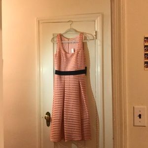 Salmon Colored Tea Length Dress